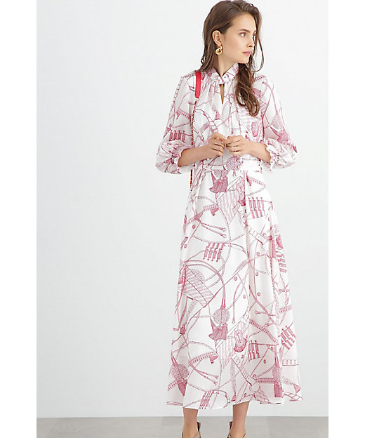 スカーフプリントワンピース（0313140353） | PINKY&DIANNE