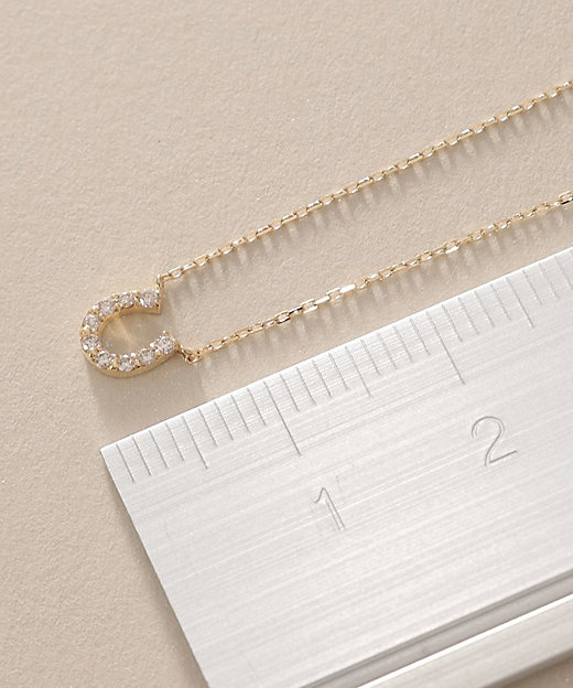 K18ダイヤモンド 馬蹄モチーフ ネックレス（2001753586