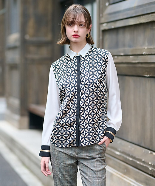 オーバーラップサークルシャツ（2002352398） | DRESSTERIOR