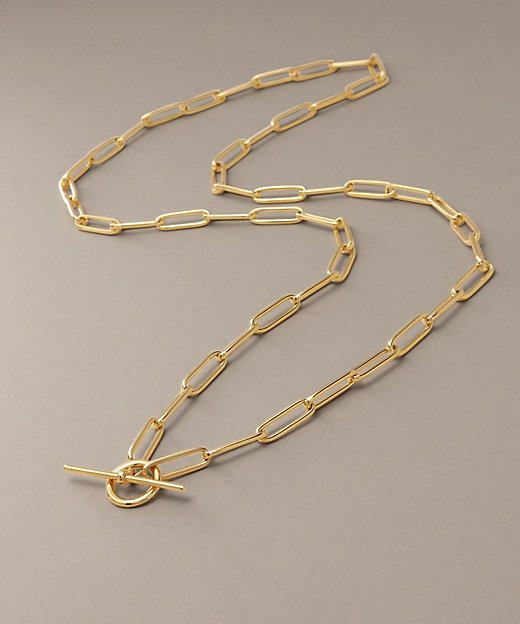 K18中空PCチェーンマンテル ネックレス（2002323019