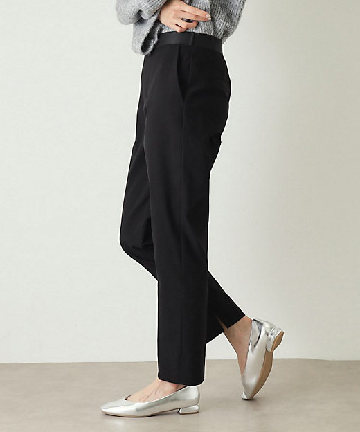 S－LLsize》裏起毛ハイストレッチスティックパンツ【吸湿発熱