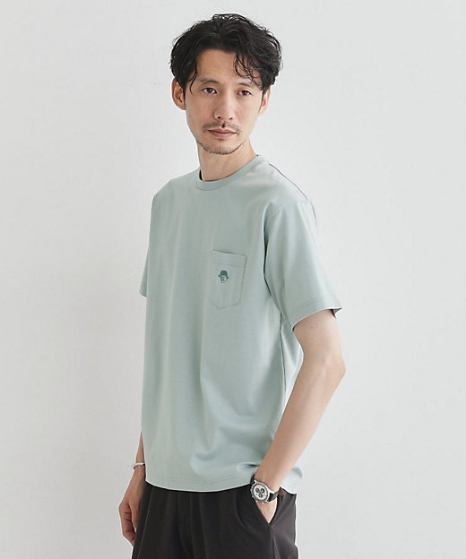 COOL CITY WEAR】ワンポイント刺しゅう ポケットTシャツ