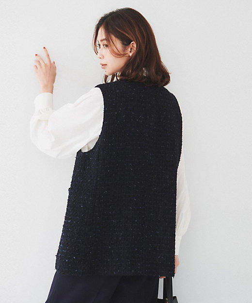 ファンシーツイードジレ（2002404772） | UNTITLED (Women