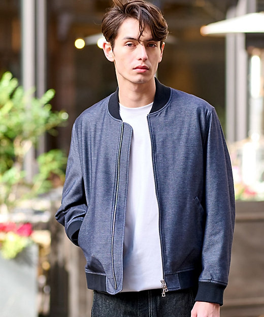 ALBINI デニムジャージMA－1（2002422600