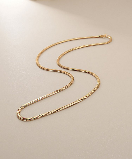 K18オーバルスネーク ネックレス細（2002437140