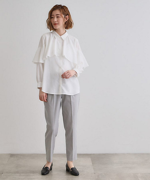 ケープフリルシャツブラウス（2002430935） | GROVE (Women