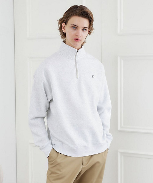 LIMITED】ワンポイント刺繍ハーフジップスウェット トレーナー