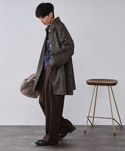 ヘリンボーンステンカラーコート（2002555765） | OPAQUE