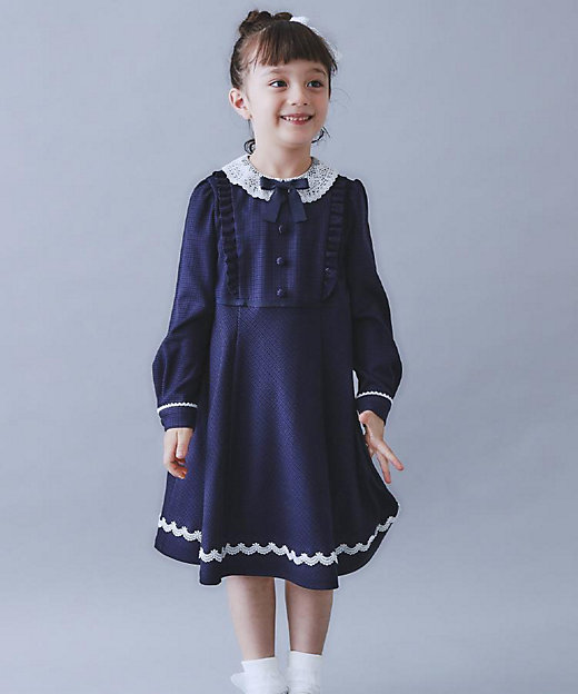 120－130】ネイビーフォーマルワンピース／入園・卒園・入学