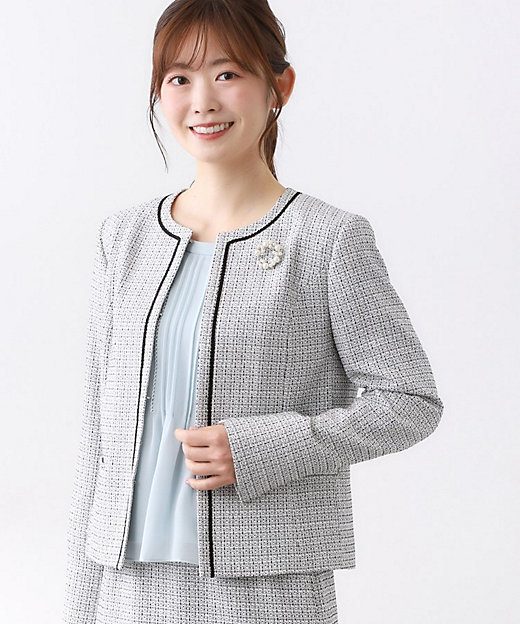 フォーマル／入卒／セットアップ可】ツイードジャケット