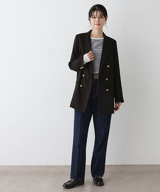 ウール混ダブルジャケット（2002537171） | Dessin (Women