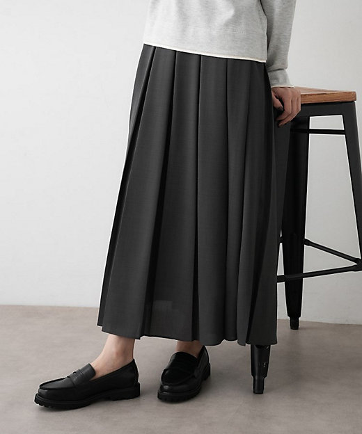 洗える】ボックスプリーツスカート（2002530948） | Dessin