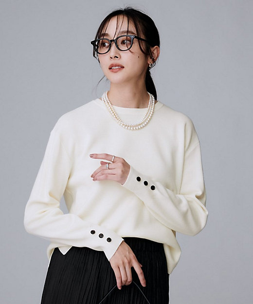 アンサンブル可／洗える】ウールミラノリブニット