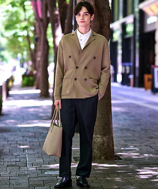 ダブルブレスト ニットジャケット（2002531834