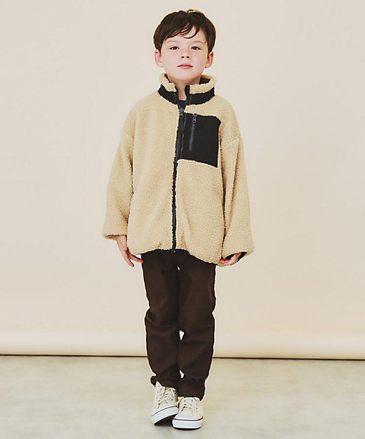 110－160】ボアリバーシブブルゾン／洗濯機OK