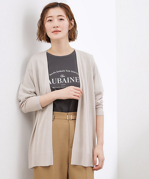 接触冷感／UVカットetc】ベーシックロングカーディガン