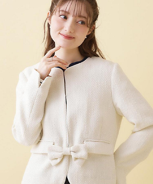 ハレの日・通勤】カルゼスラブツイードジャケット