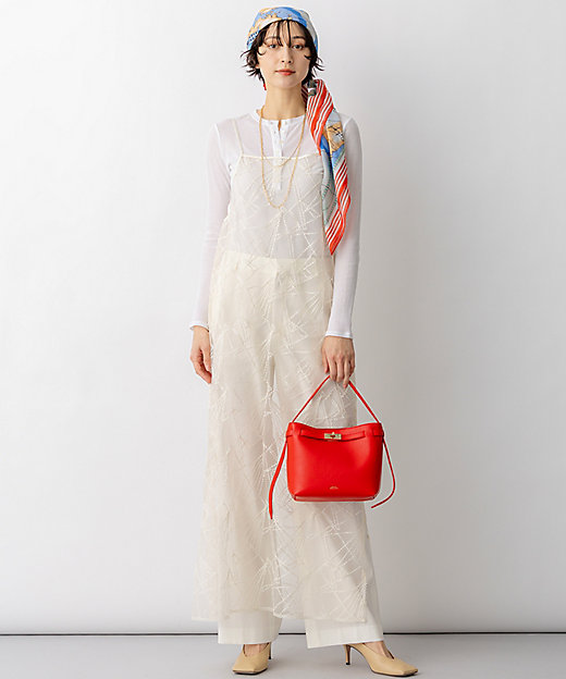 見上愛さん着用】刺繍レース キャミソールワンピース