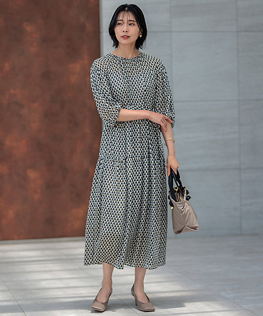 洗える】Ratti コラージュプリント ワンピース