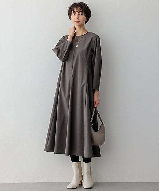 洗える】ストレッチタイプライター ワンピース（OPWWCW0423