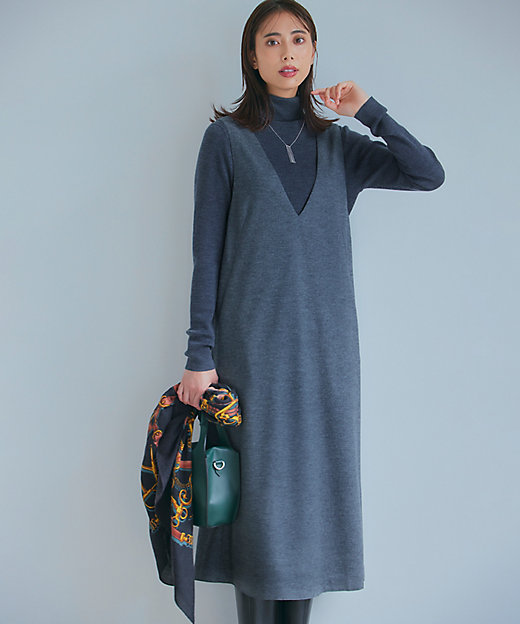 ウールミルドジャージー ジャンパースカート（OPWWSW0431