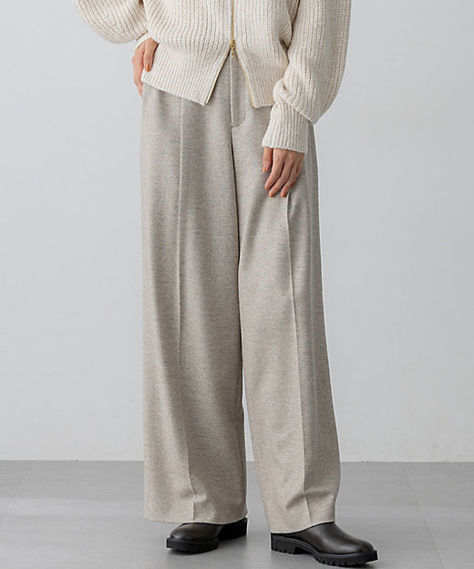 ラメミックスツイード タック ワイド パンツ（PRWOGW0518