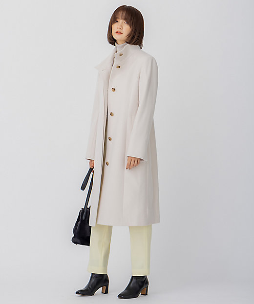 ウールカシミヤビーバー スタンドカラー コート（SCWSNW0506