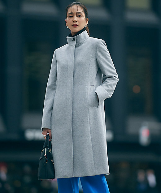 ウールカシミヤビーバー スタンドカラー コート（SCWSSW0505