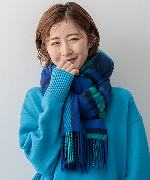 カシミヤ チェック ストール（AA3DCW0401） | 23区 (Women