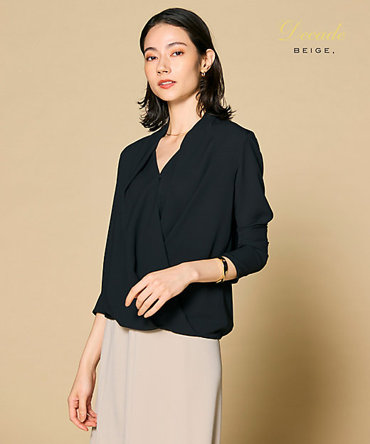 OLIVE ／ カシュクールロングスリーブブラウス