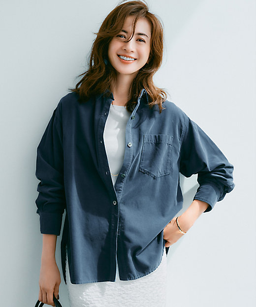 見上愛さん着用／Oggi11月号掲載】コットン コーデュロイ シャツ