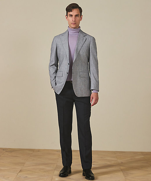 CANONICO／カノニコ】サキソニーウールコットンブレンド