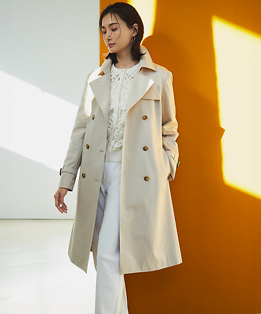 エアータンブラー TCギャバジン ロング トレンチコート