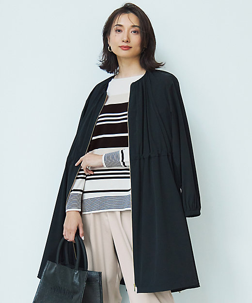 撥水加工】ナイロン2WAYストレッチ ロングアウター