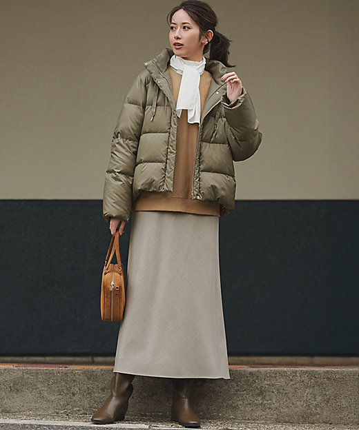 滝沢眞規子さん着用／VERY掲載】シレータフタ コンパクト ダウン