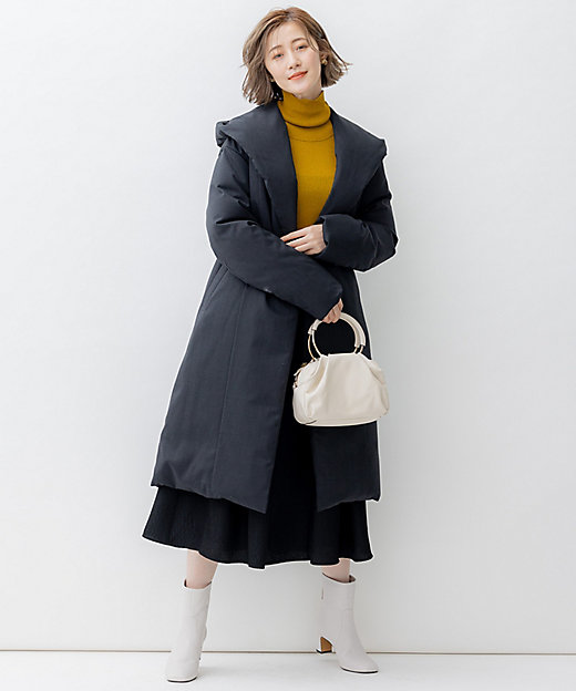 滝沢眞規子さん着用】リュクスダウン ガウンコート