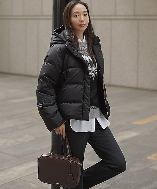 滝沢眞規子さん着用／VERY掲載】シレータフタ コンパクト ダウン