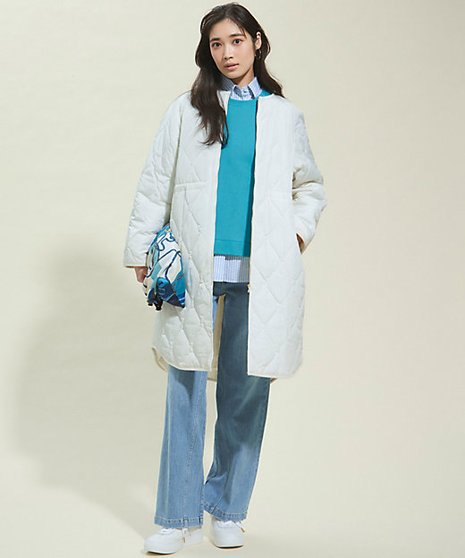 洗える／撥水加工】中綿 ロング パディング アウター