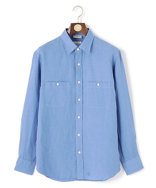 洗える】リネントロピカル シャツ ／ レギュラー