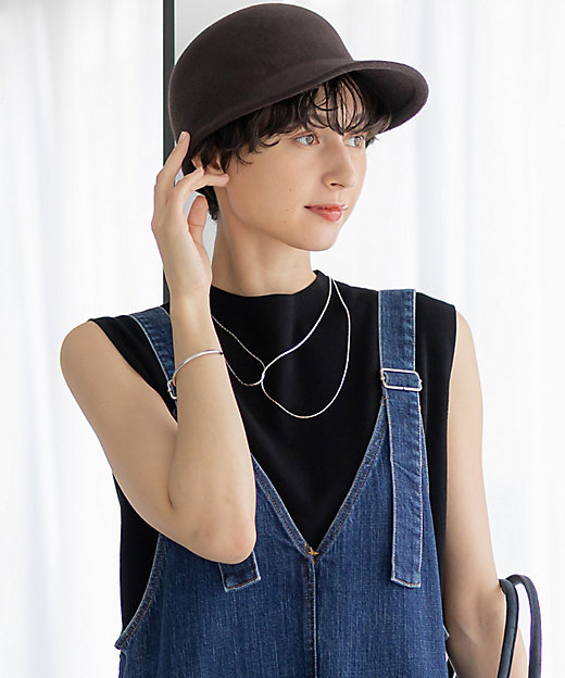 見上愛さん着用】フェルト キャップ（HT3DCA0301） | 23区