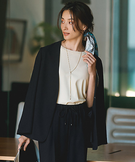 洗える／吸水速乾／UVカット／接触冷感】ストレッチジョーゼット