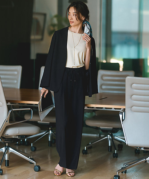 洗える／吸水速乾／UVカット／接触冷感】ストレッチジョーゼット