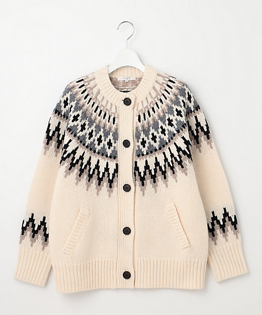 SLOW／一部店舗限定】ノルディック ニット カーディガン