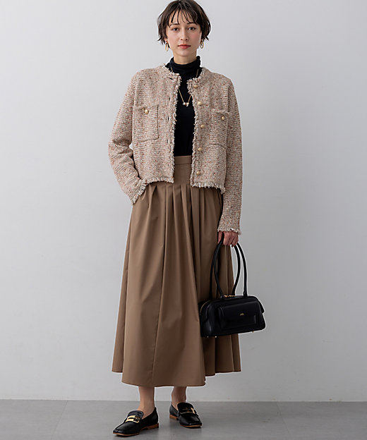 見上愛さん着用／新色追加／GLOW掲載】ツイード ニット ジャケット