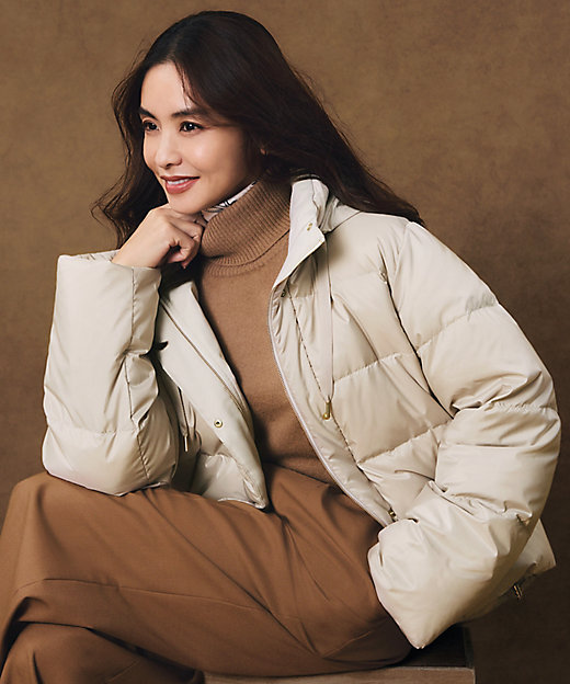 滝沢眞規子さん着用／BAILA掲載／洗える】ピュアカシミヤ