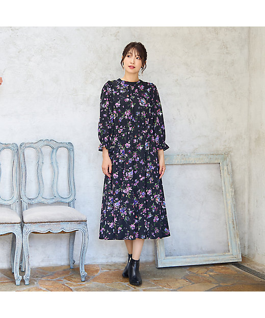 フラワープリントワンピース（51015507） | Rose Tiara (Women