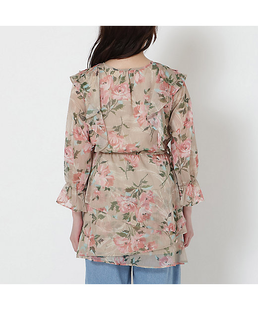 フリルチュニック（51025502） | Rose Tiara (Women/大きい