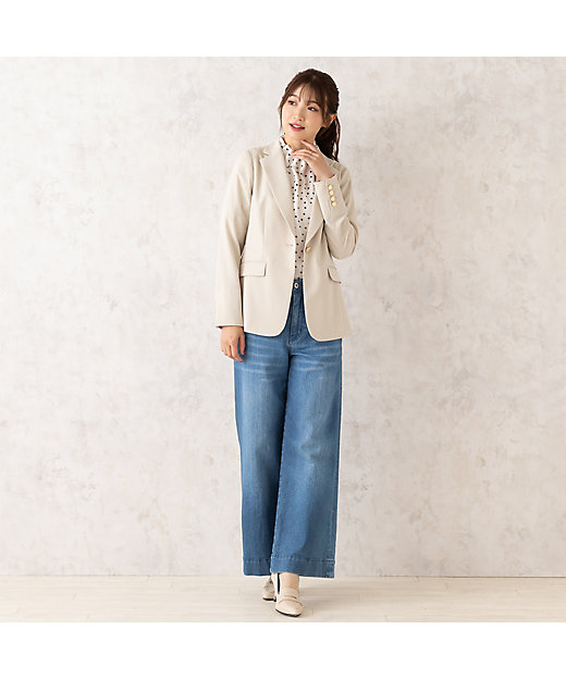 ロングテーラードジャケット（51102502） | Rose Tiara (Women