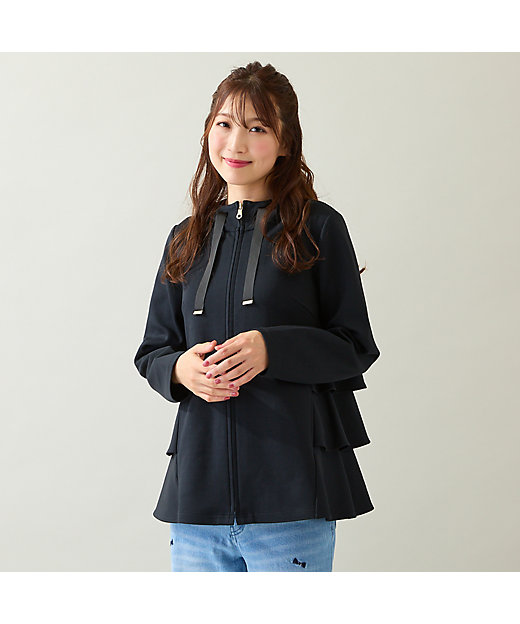 ダンボールニットフリルパーカー（51125502） | Rose Tiara