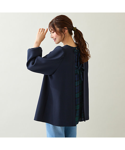 チェック切替プルオーバー（51126502） | Rose Tiara (Women